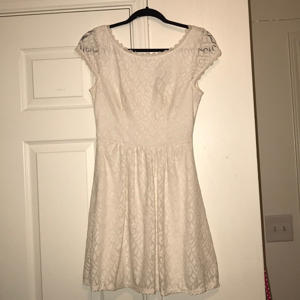 Cream lace dress